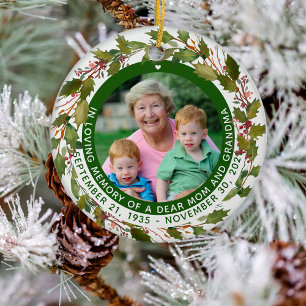 I Mor Morma Memorial jul i övernattning Julgransprydnad Keramik