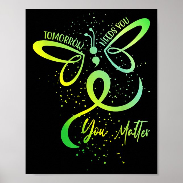 I morgon behöver du din psykiska hälsomedvetenhet poster (Framsidan)