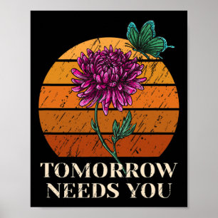 I morgon behöver du psykisk hälsomedvetenhet poster