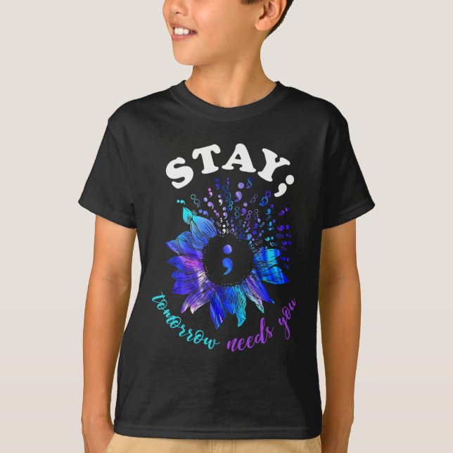 I morgon behöver du psykiska hälsoproblem t shirt (Framsida)