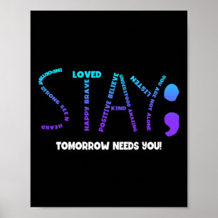 I morgon behöver du självmordsförebyggande åtgärde poster