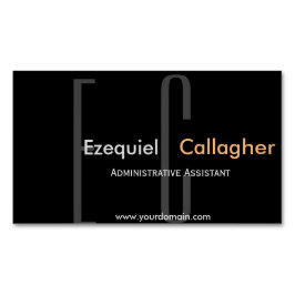 I mörken inte mer. Minimalist typ Magnetiska Visitkort