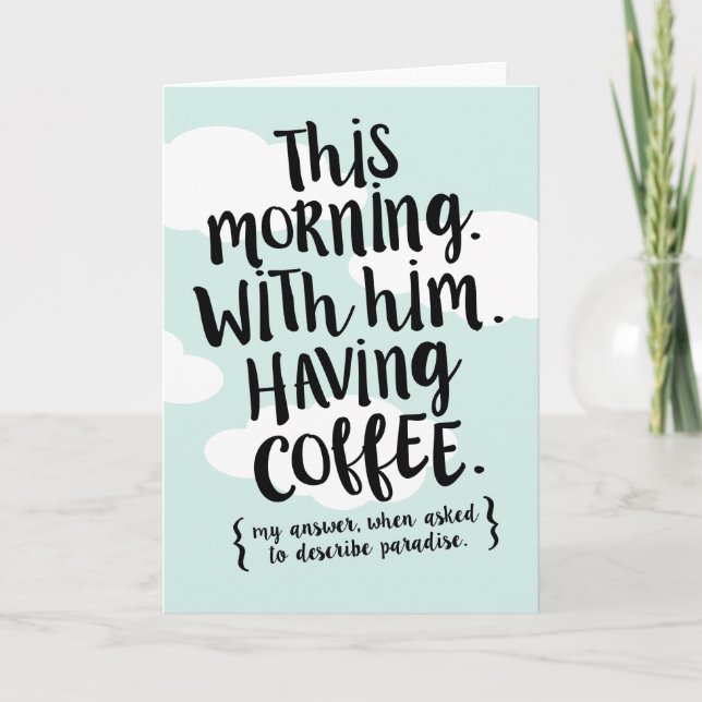 I morse är Kärlek-citattecknet paradise Kort (Framsida)
