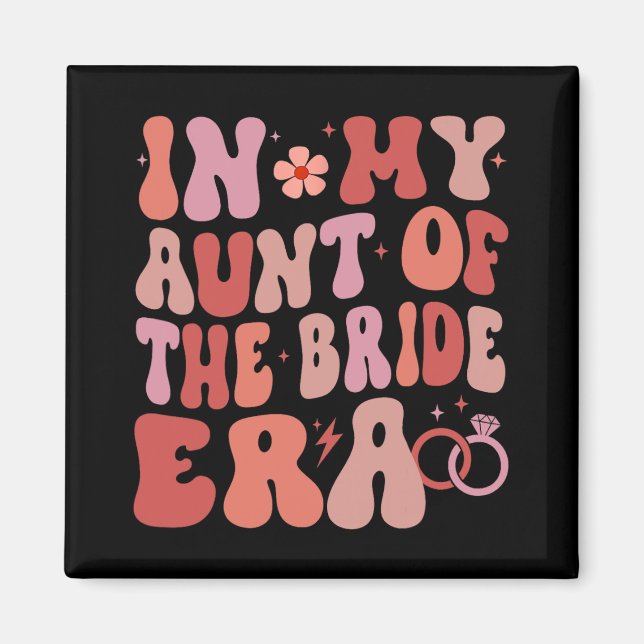 I Moster i Bröllopsdagen Groovy i Bride Era Magnet (Framsidan)