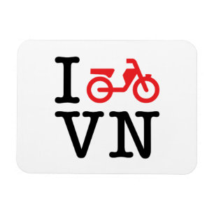 I Motorcykel Vietnam Magnet