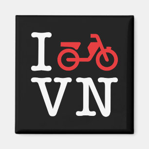 I Motorcykel Vietnam Magnet