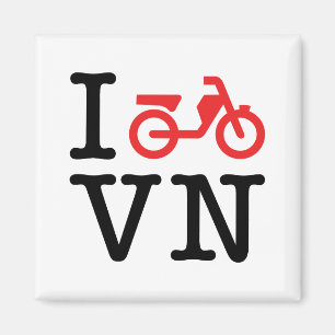 I Motorcykel Vietnam Magnet