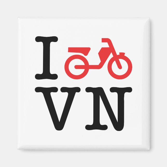 I Motorcykel Vietnam Magnet (Framsidan)