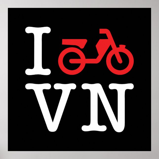I Motorcykel Vietnam Poster (Framsidan)