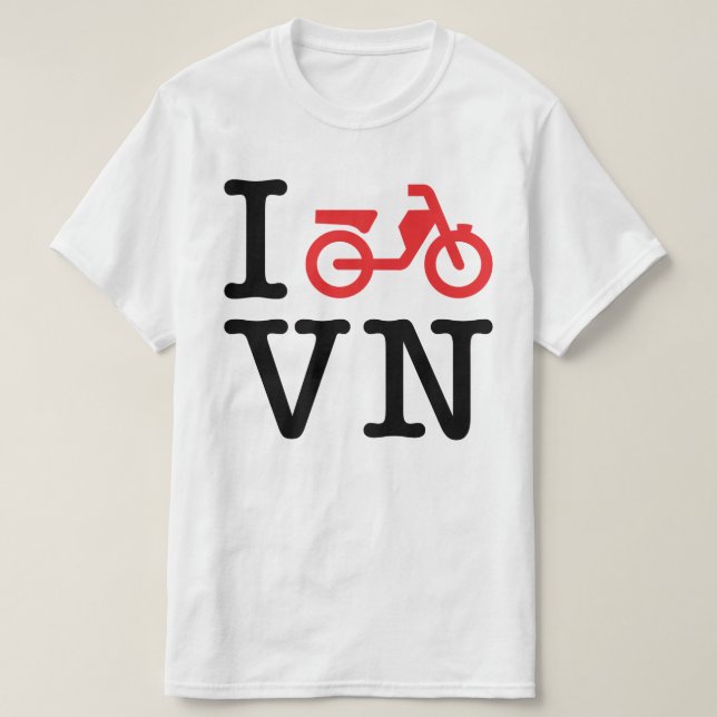 I Motorcykel Vietnam T Shirt (Design framsida)