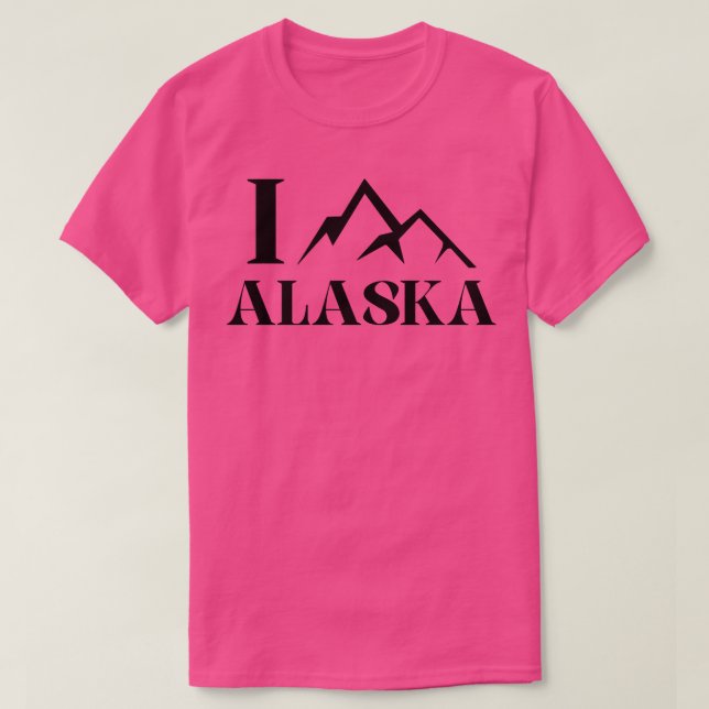 I Mountain Alaska TShirt T Shirt (Design framsida)