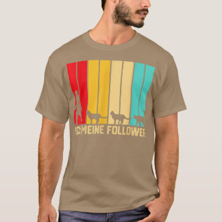 I My Followers Tie Love Cats Farmer Farmer  T Shirt