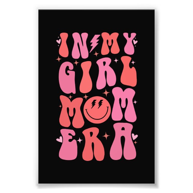 I My Girl Mamma Era Retro Groovy Mors dag Fototryck (Framsidan)