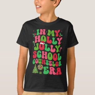 I My Holly Julafton Jolly School Counselor Era Kri T Shirt