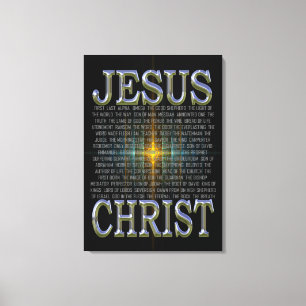 I namn av den Jesus Kristus Canvastryck
