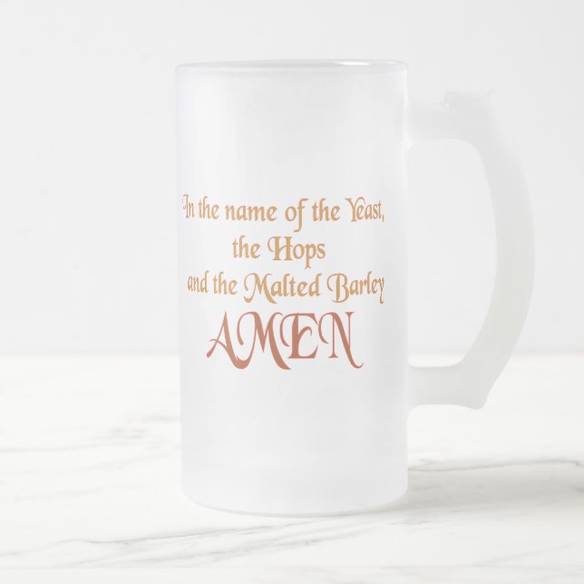 I namn i jästen frostat ölglas (Höger)