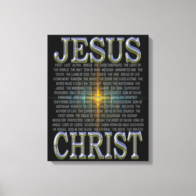 I Namn i Jesus Kristus Kanvastryck (Framsida)