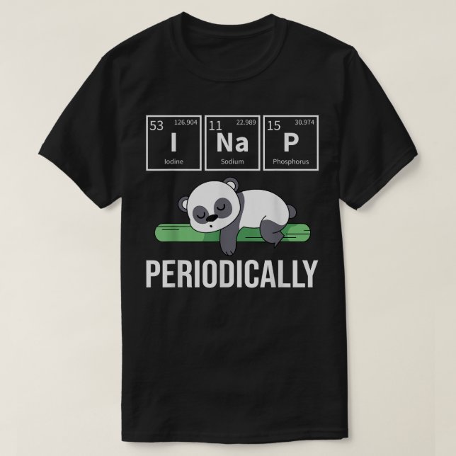 I Nap Periodicinskt lustigt (PJ) PJ Sleeping Cute  T Shirt (Design framsida)