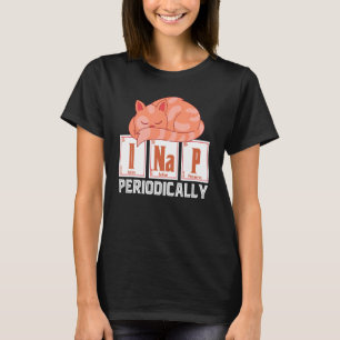 I Nap periodvis Pet Animal Cute Sleeping Cat T Shirt