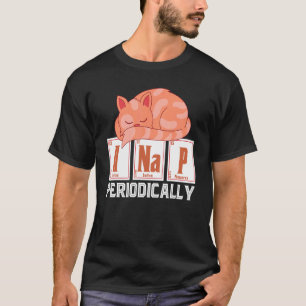 I Nap periodvis Pet Animal Cute Sleeping Cat T Shirt