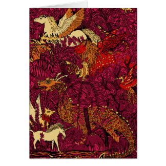 I nattskogen hälsningskort