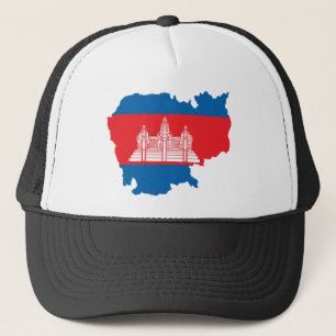 I naturlig storlek Cambodja flaggakarta Keps