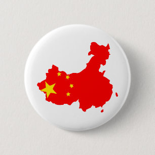 I naturlig storlek chinaflaggakarta knapp