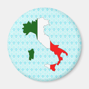 I naturlig storlek italienflaggakarta magnet