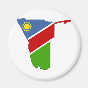 I naturlig storlek Namibia flaggakarta Magnet