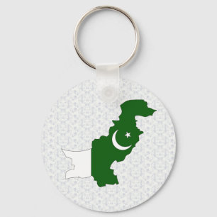 I naturlig storlek Pakistan flaggakarta Nyckelring
