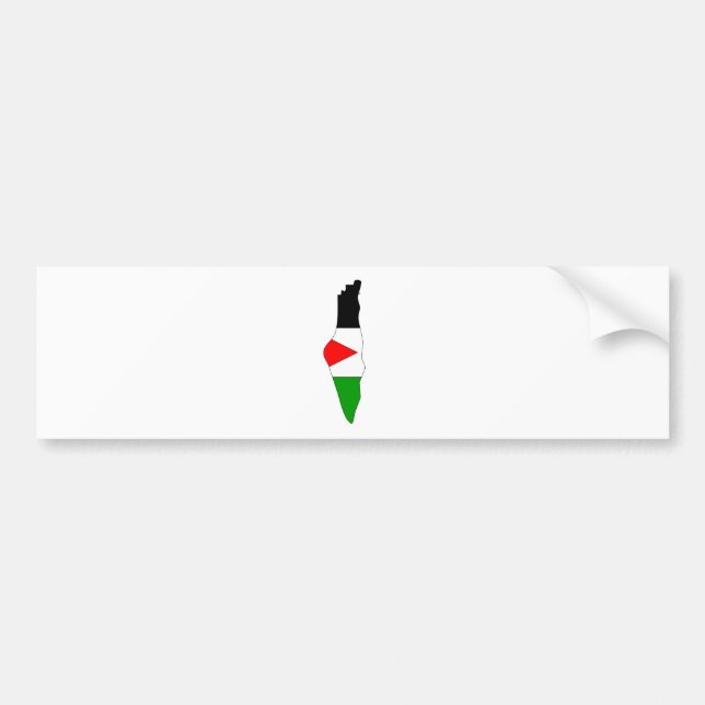 I naturlig storlek Palestina flaggakarta Bildekal (Framsidan)