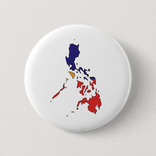 I naturlig storlek Philippines flaggakarta Knapp