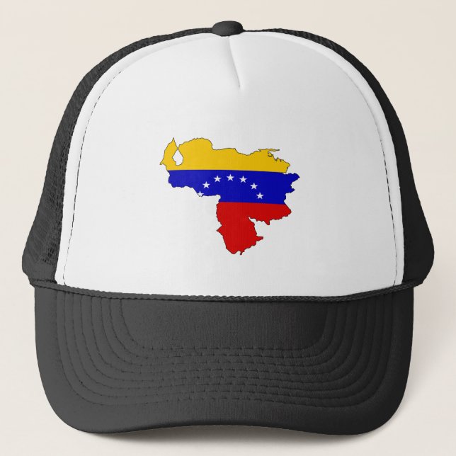 I naturlig storlek Venezuela flaggakarta Truckerkeps (Framsida)
