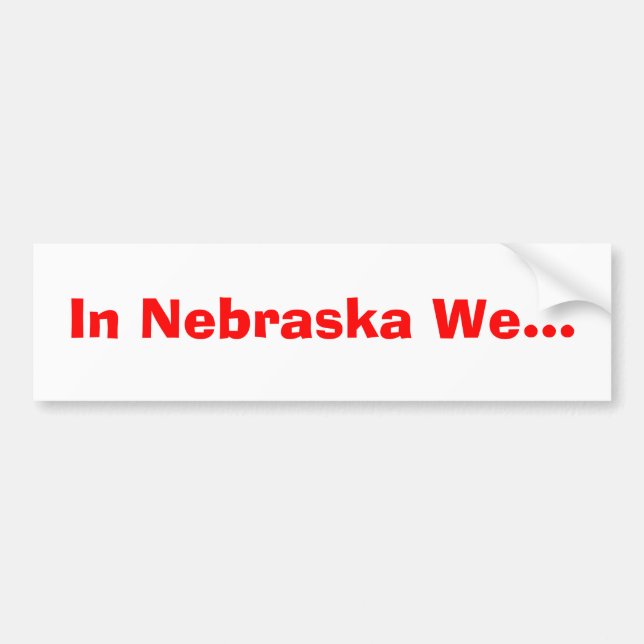 I Nebraska oss… Bildekal (Framsidan)