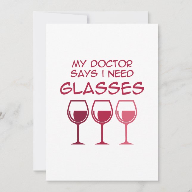 I need glasses julkort (Framsida)