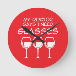 I need glasses rund klocka