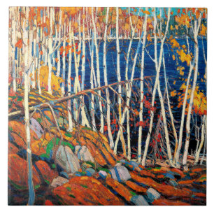 I Northland, bra konst av Tom Thomson, Kakelplatta