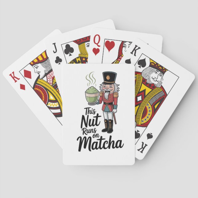 I Nöt Springa på Matcha-julklackaren Casinokort (Baksidan)