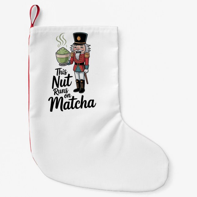 I Nöt Springa på Matcha-julklackaren Liten Julstrumpa (Framsidan)