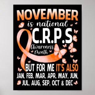 I november 2010 Bära Orange Ribbon Crps Awareness Poster