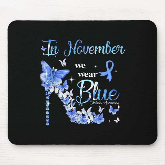 I november 2010 Bära vi Blue Butterflies Diabetes  Musmatta (Framsidan)