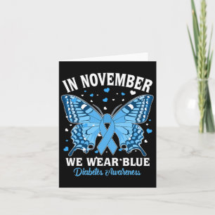 I november 2010 Bära vi "Blue Diabetes Awareness C Kort