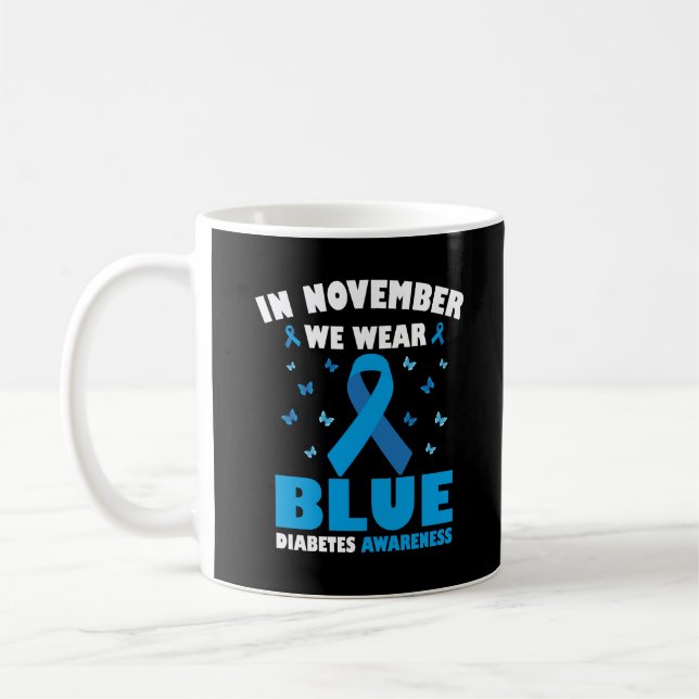I november 2010 Bäror vi medvetenhet om blå diabet Kaffemugg (Vänster)