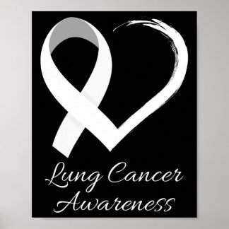 I november 2010 var vi Bära White Lung Cancer Awar Poster
