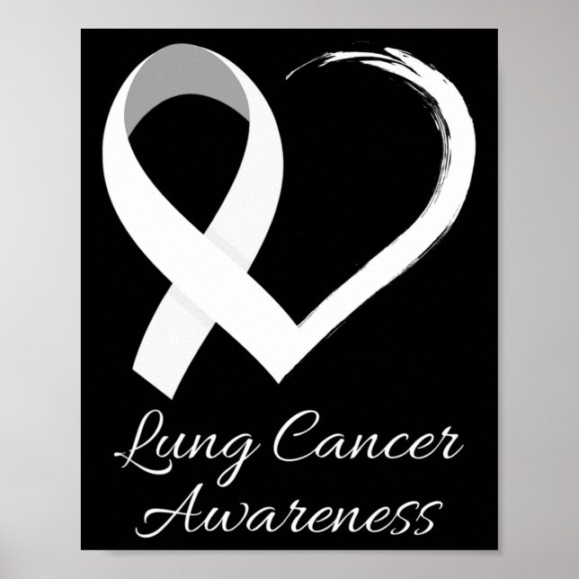 I november 2010 var vi Bära White Lung Cancer Awar Poster (Framsidan)