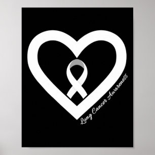 I november 2010 var vi Bära White Lung Cancer Awar Poster