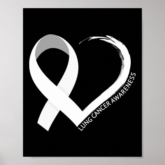 I november 2010 var vi Bära White Lung Cancer Awar Poster (Framsidan)