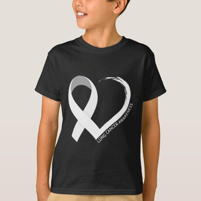 I november 2010 var vi Bära White Lung Cancer Awar T Shirt (Framsida)