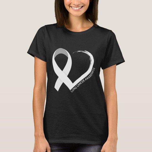 I november 2010 var vi Bära White Lung Cancer Awar T Shirt (Framsida)