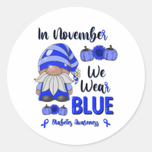 I november 2011 var vi Bära Blue: Gnome Diabetes A Runt Klistermärke